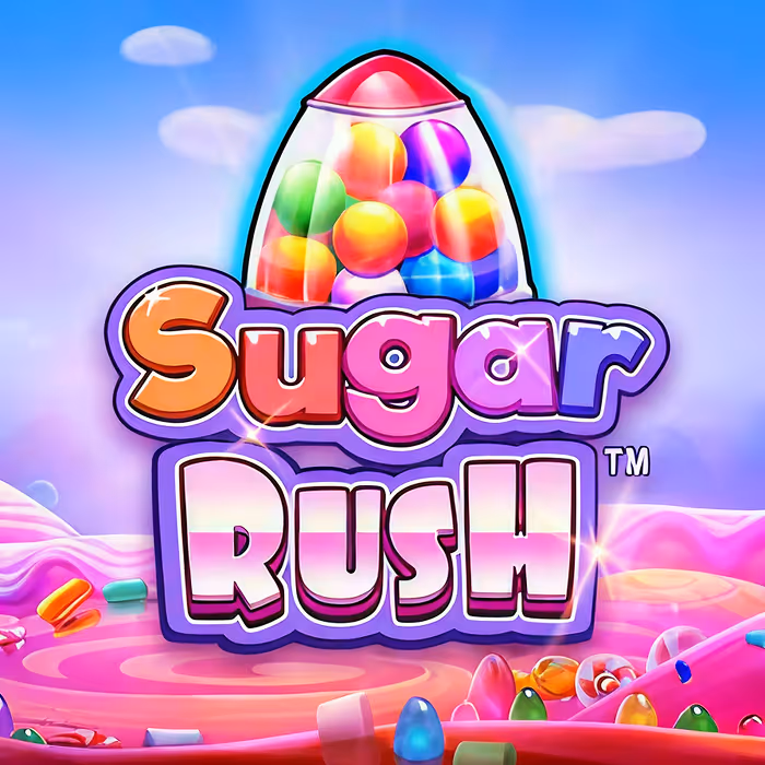 Sugar Rush slot featuring colorful candy symbols and cluster pays mechanics for exciting wins